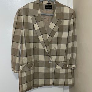 Checkered blazer